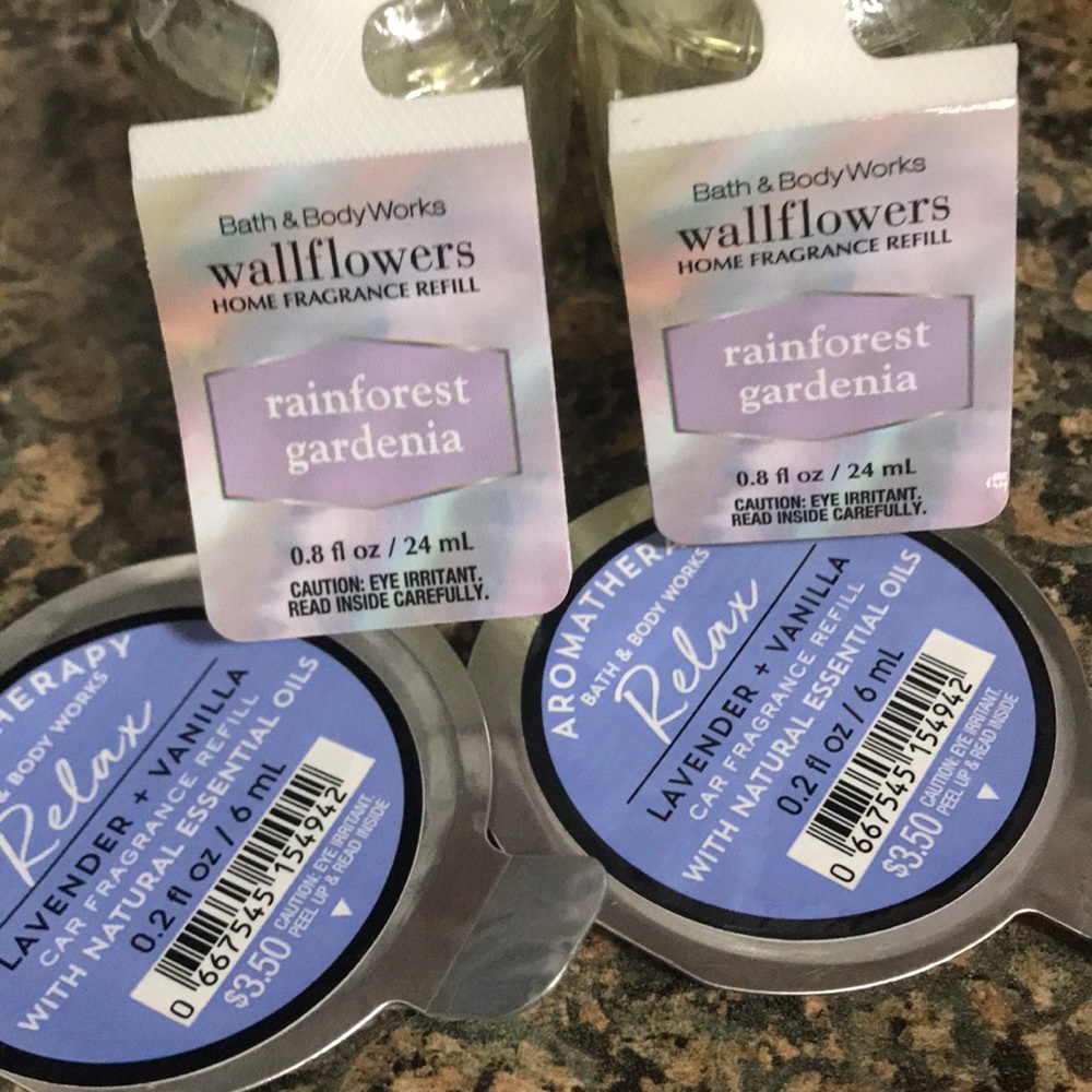 Bath and body works wall flowers and car refills